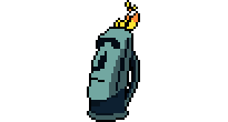 Flaming Moai